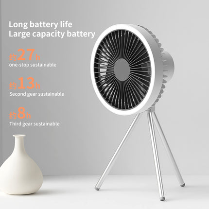 Camping Portable Fan with Tripod |  10000mAh Rechargeable battery
