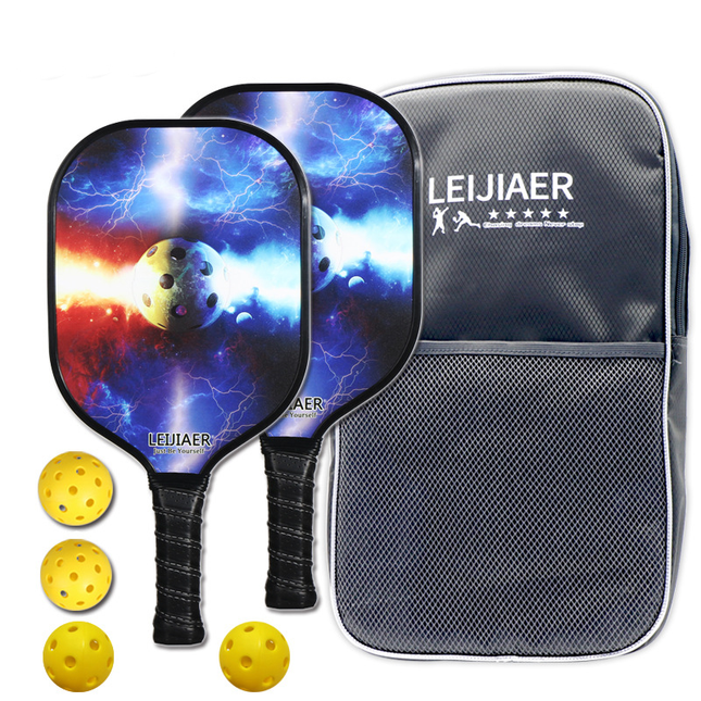 Lightweight Pickleball Paddle Set - Carbon Fiber Surface |  Honeycomb Core